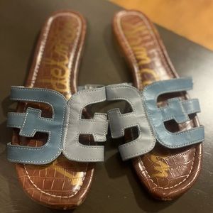 Sam Edelman blue slip on sandals - size 8.5